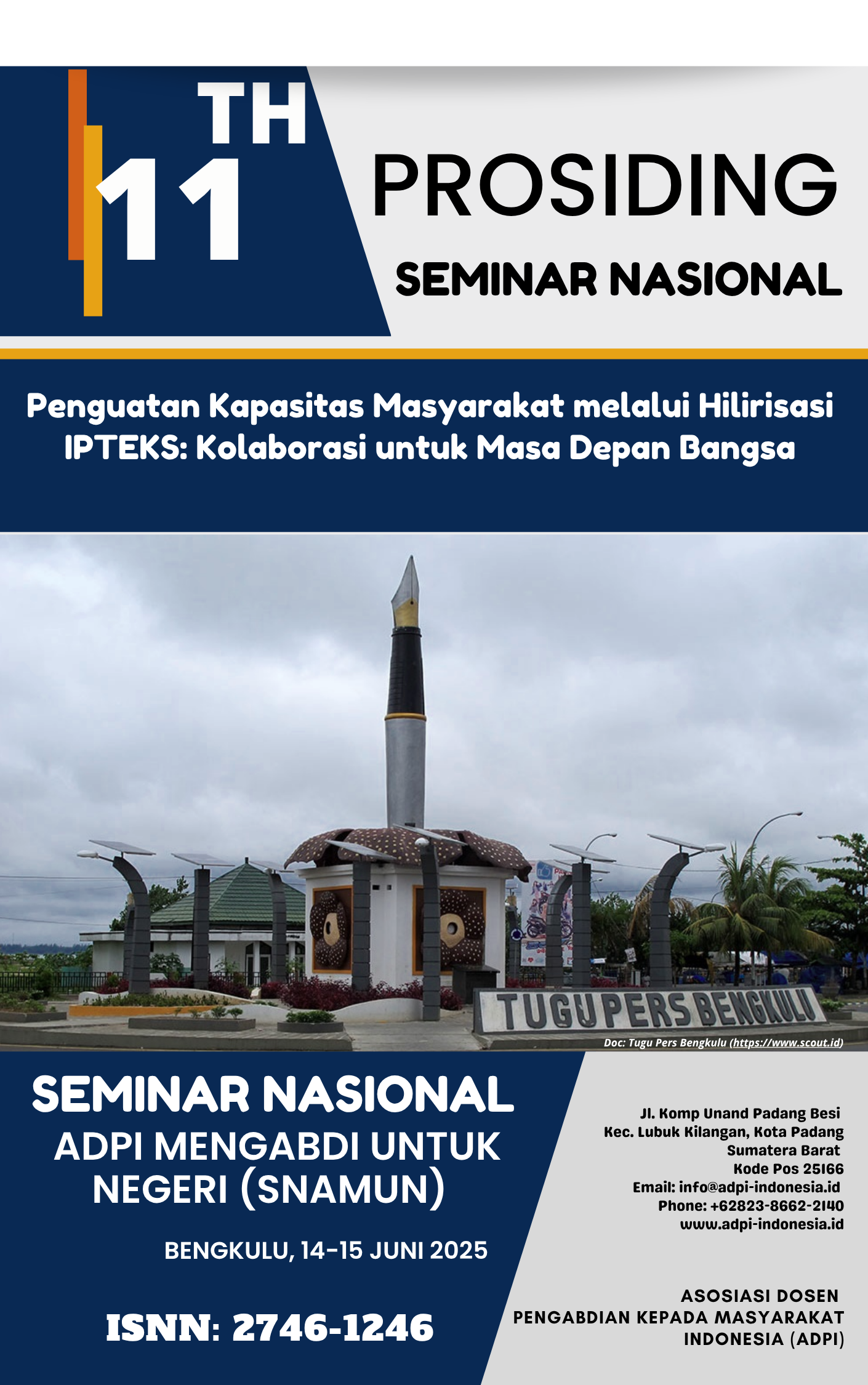 					View Vol. 6 No. 1 (2025): The 11th Seminar ADPI Mengabdi untuk Negeri (Edisi Juni - Juli)
				